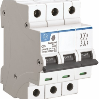 40 A Triple Pole C Curve  MCB - White BA30400C