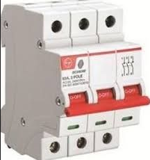 100 A Triple Pole Isolator - White BE310000