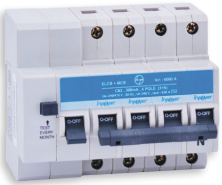 20 A 100 mA Four Pole RCBO - White CB90004OOCO