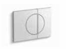 Note Faceplate Glossy White Finish K-75891IN-M-0