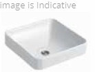 Forefront Square Vessel Basin without Faucet Hole Black K-2661IN-7
