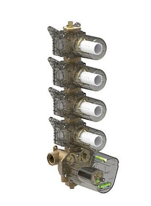 Beitou 4 Way Hi-Flow Thermostatic Valve K-77236IN-CP