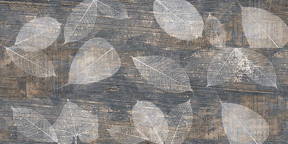 600 X 1200 mm Flora Decor Glazed Vitrified Floor Tile - Decor Finish