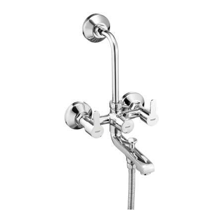 Rio Bath Mixer 3 in 1 System with Provision for Both Hand Shower and Over Head Shower Chrome-FRI043