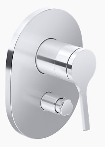 Elate Diverter Polished Chrome (Full Set  K-882IN-CP, K-24848IN-4FP-CP)  