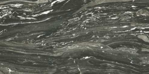 600 X 1200 mm Black Wood Glazed Vitrified Floor Tile - Glossy Finish