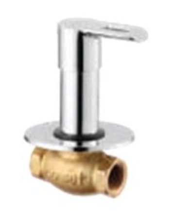 Ashley 20 mm Stop Cock Exposed Part with Wall Flange Chrome Finish - FAL072