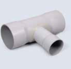 250 X 110 mm Pressure uPVC Reducer Tee (6 kgf)(Fabricated) F092060916T