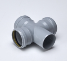 75 mm PVC SWR Selfit Cross Tee M252000707