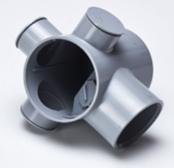 110 mm PVC SWR Selfit Multi Floor Trap Partition with Plug M252009008