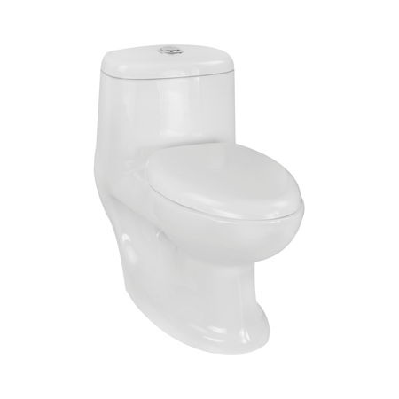 Rio 715 X 370 X 680 mm S Trap (100 mm) One Piece Water Closet with Cistern White-WRI1102SW