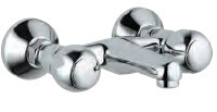 Wall Mixer Non-Telephonic Shower Arrangement Quarter Turn Chrome Finish - CQT-CHR-23219