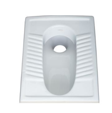 Calina 530 x 400 mm Orissa Pan or Squatting Pan (OR) Snow White S3010101