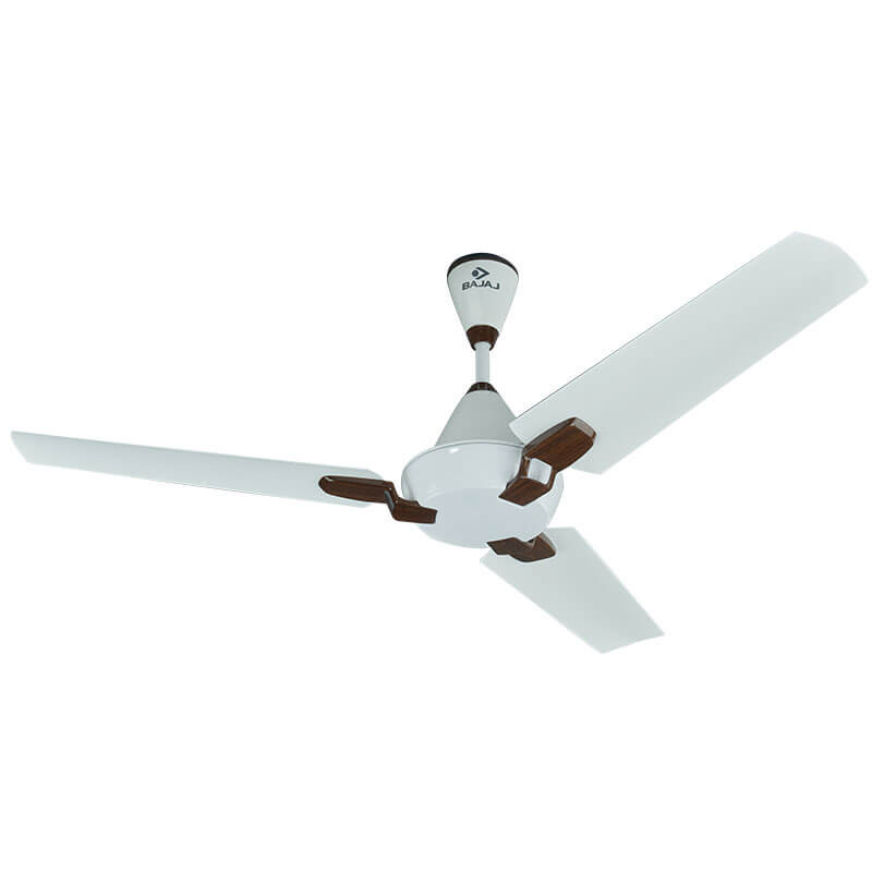 Bajaj Ornio 1200 mm Sweep Ceiling Fan Ceramic White Wood