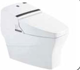 Glabra 765 X 430 X 635 mm S Trap (300 mm) Automatic One Piece Water Closet White - 8102