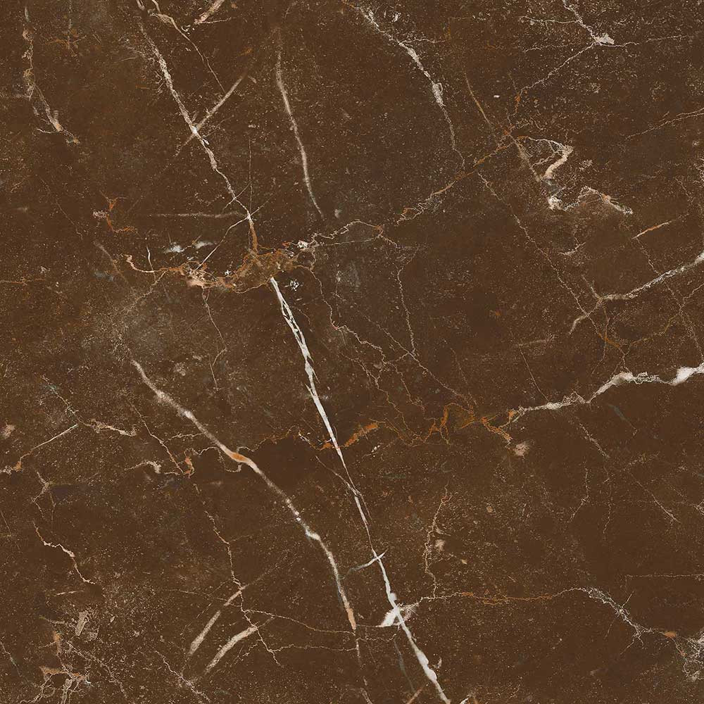 800 X 800 mm Antico Brown Glazed Vitrified Tile - Premium Polished Finish