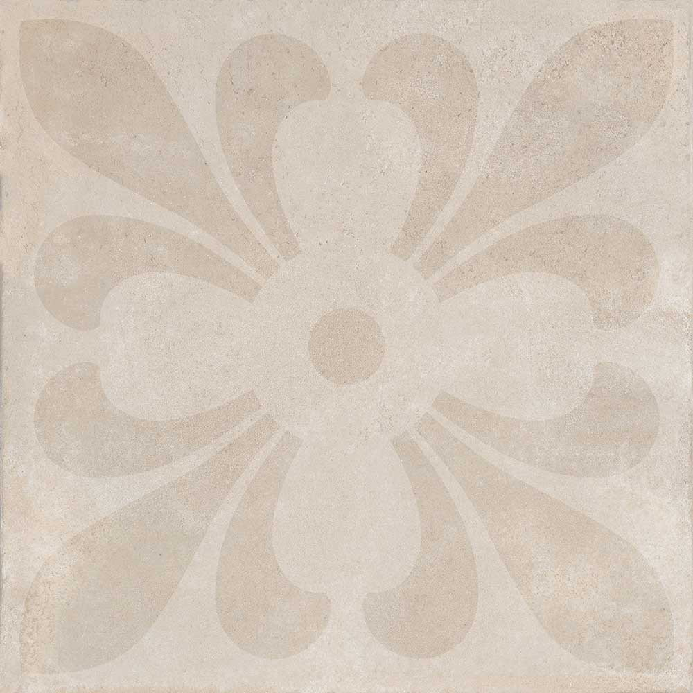 800 X 800 mm Decor Beige Glazed Vitrified Tile - Carving Finish