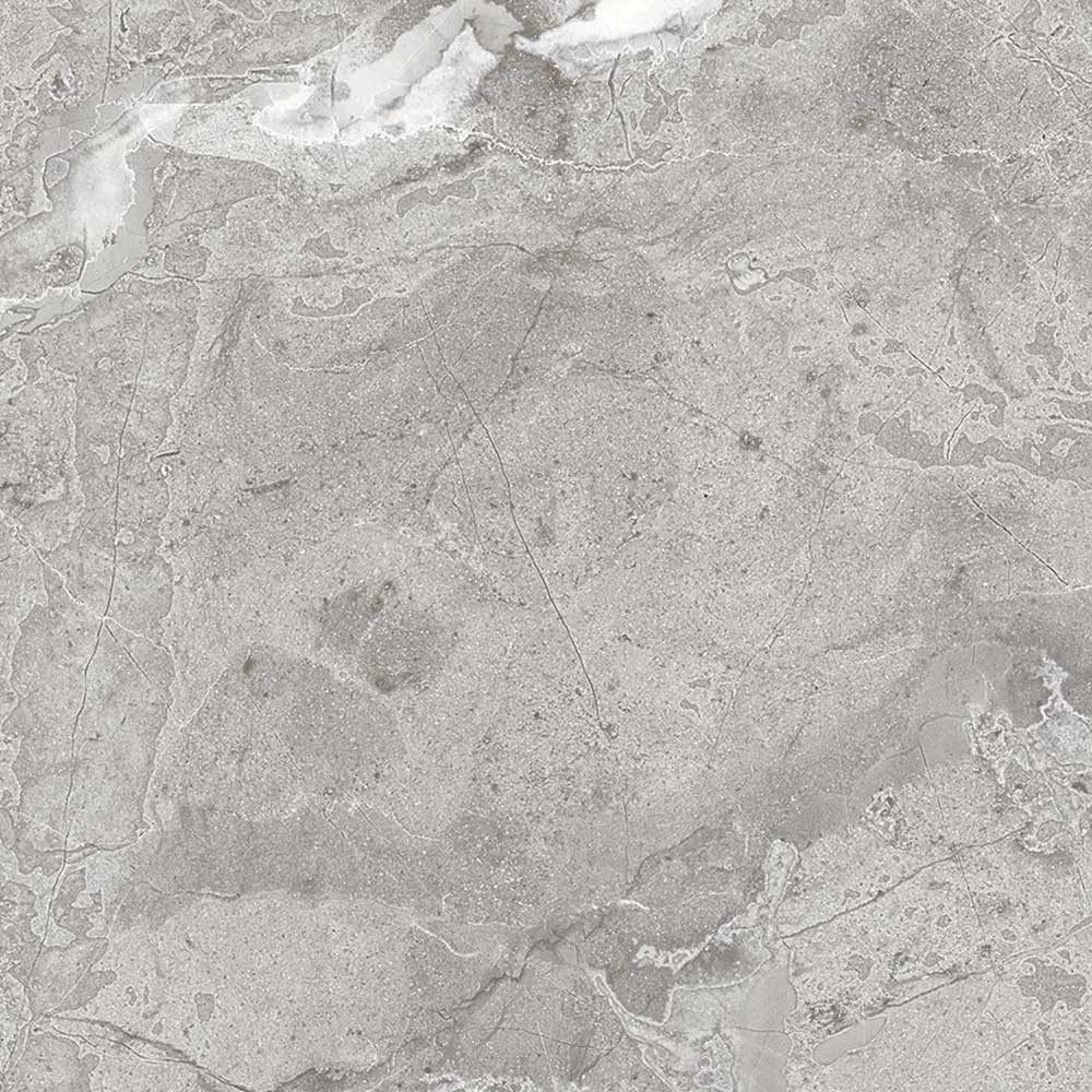 800 X 800 mm Atlanta Grey Glazed Vitrified Tile - Marble Tech Finish