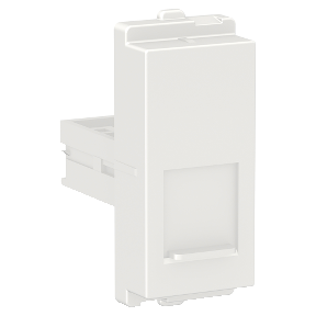 1 Module RJ45 Data Outlet with Shutter White CPXRJ451M_WE