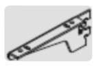225 mm Wood Shelf Bracket with Nut and Screw – Chrome Plated – DSS-WS92