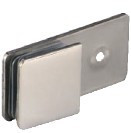 180 Degree Wall to Glass Connector – Brushed Steel – GC1-180S-S