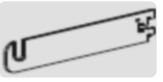 300 mm Hanger Support with Nut and Screw – Anthracite – DSS-HS121