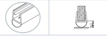 PVC Seals for 10mm Glass (2.2 Meter) – Clear – BPS7-S10