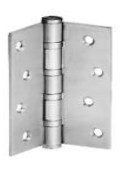 102 x 76 x 3.0 mm Door Hinges with 4 Ball Bearing – Brushed Steel – DH4B 43030 (Set of 2 Pcs)