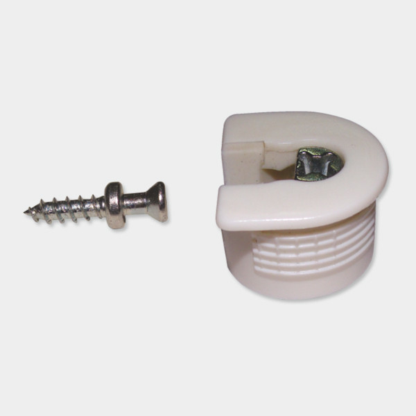 20 mm Dia Shelf Cam - Frosty White - SFC 1 (Set of 500 pcs)