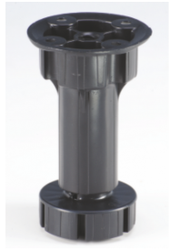 100 mm Q Plinth (without Screw) - Black Finish - Q-PF-100 WO