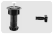 150 mm Plinth Fitting (Without Screw) - Black Finish – PF150