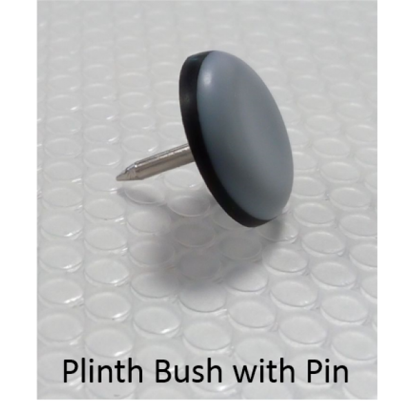 19 mm dia Plinth Bush with Pin - Brown – PBP 19 (Set of 10 Pcs)