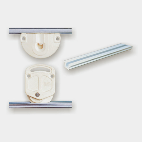 Alluminium Profile Rail for Sliding Cabinet Shutter Fittings – Anodized Silver – SCF A1 (2.44m)