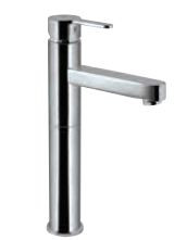 Single Lever Tall Boy with 150 mm Extension Body Fixed Spout without Popup Waste System with 600 mm Long Braided Hoses Chrome Finish - FUS-CHR-29005NB