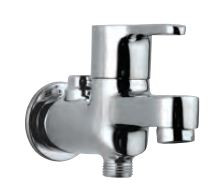 2-way Bib Cock with Wall Flange Quarter Turn Chrome Finish - FUS-CHR-29041