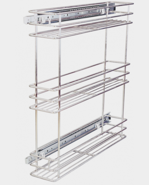 100 mm x 505 mm x 432 mm Side Pullout Frameless - 2
Tier - SPOB 4-20-17D