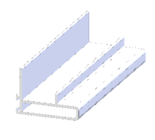 19 mm Aluminium Profile Handle for Wardrobe Sliding2 (3 Meters) - Anodized Silver Finish - WS2-H19-3M-AS