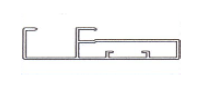 45 mm Satin Aluminium Profile Glass Shutter Euro with Handle (3 Meter) -Special Finish - EGSP-4-45H-3M-SF
