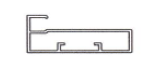 45 mm Satin Aluminium Profile Glass Shutter Euro (3 Meter) - Chrome Finish - EGSP-4-45-3M-CP