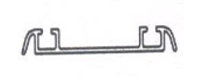 Bottom Roller Track for Hi- Slide Walk-in Sliding System (3 m) - Anodized Silver Finish - HSWSS-BRT-3M-AS