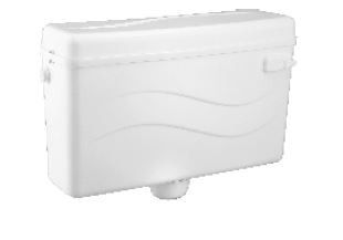 Ecosmart Flushing Cistern with Bend White ECO SMART-ECO-498