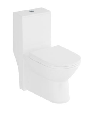 Athens S Trap (30 cm) One Piece Water Closet Star White 92511 (Italian Collection)
