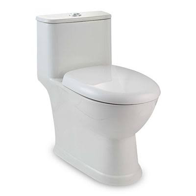 Essence (Rimless) S Trap (22 cm) One Piece Water Closet Star White 92534 (Italian Collection)