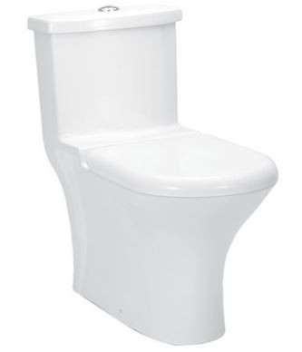 Fusion Neo S Trap (10 cm) One Piece Water Closet Star White 92527 (Italian Collection)