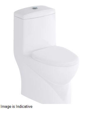 Median S Trap (30 cm) One Piece Water Closet Pastel 92521 (Italian Collection)