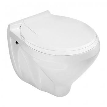 Studio Rimless P Trap (24 cm) Wall Hung Water Closet Star White 20104
