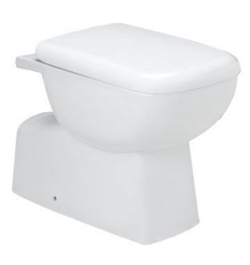 Cube Water Closet with Sleek Fresh PVC Cistern Star White 20092