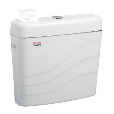 Wave PVC Cistern Star White