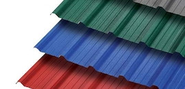 0.35 mm Thick 22 ft X 3.675 ft GI Profile Roofing Sheet Green