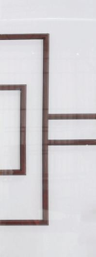 90 cm X 210 cm Georgian Bar Model UPVC Door Veetti Wood Matte Finish GB003